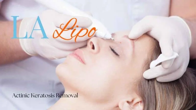 Woman receiving Actinic Keratosis Removal Treatment Wisbech