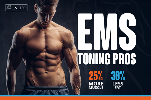 Image of man with sculpted stomach showing the fat loss and muscle gain of LA-EMS Body Sculpting Treatment Wisbech
